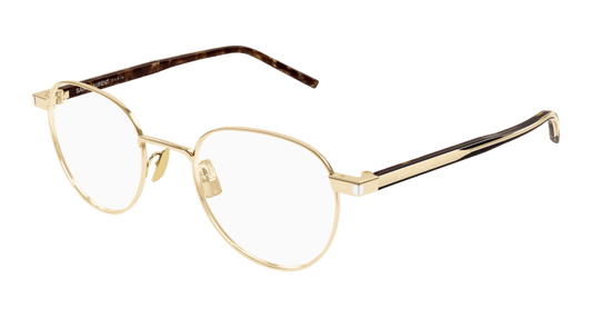 Gold Eyeglasses Saint Laurent 889652555850