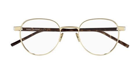 Gold Eyeglasses Saint Laurent 889652555850