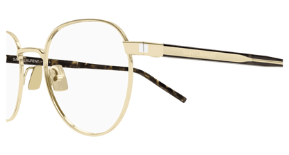 Gold Eyeglasses Saint Laurent 889652555850