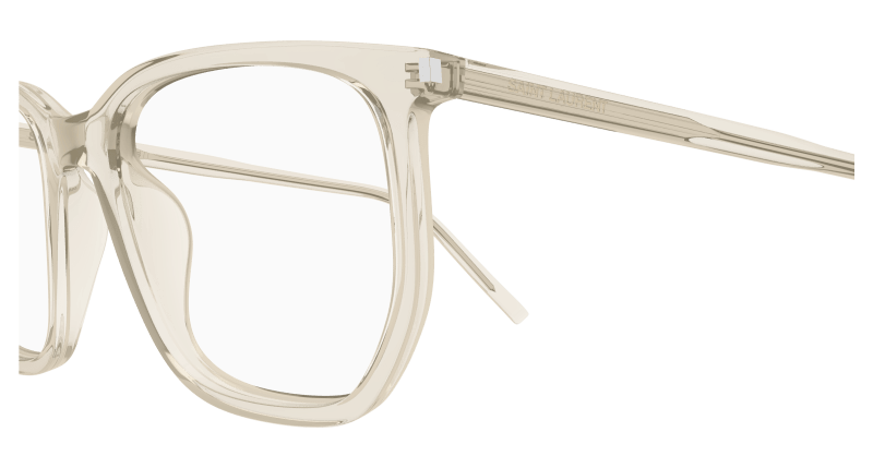 Beige Eyeglasses Saint Laurent 889652561226