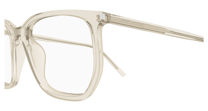 Beige Eyeglasses Saint Laurent 889652561226