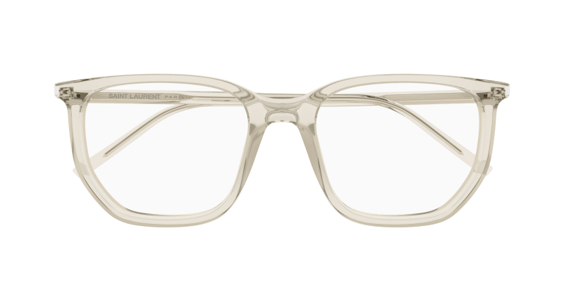 Beige Eyeglasses Saint Laurent 889652561226