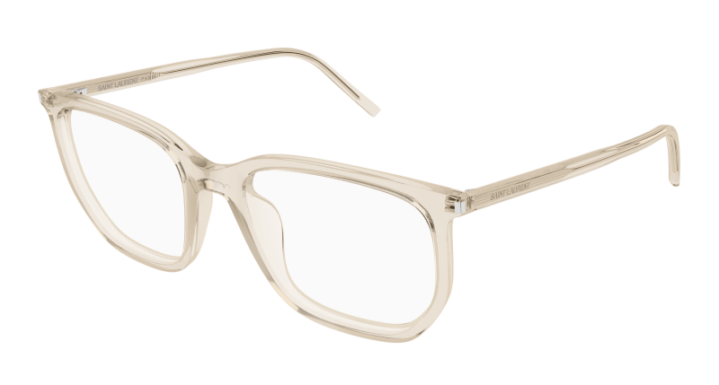 Beige Eyeglasses Saint Laurent 889652561226