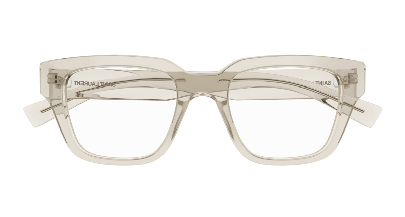 Beige Eyeglasses Saint Laurent 889652561332