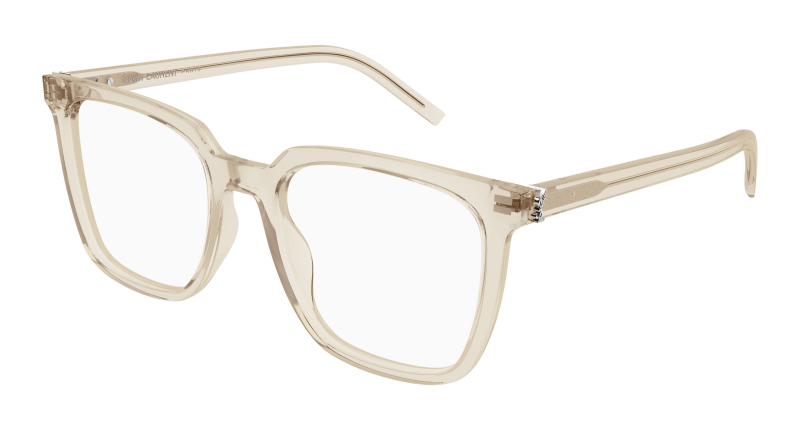 Beige Eyeglasses Saint Laurent 889652556345