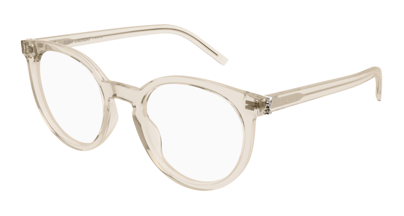 Beige Eyeglasses Saint Laurent 889652556222
