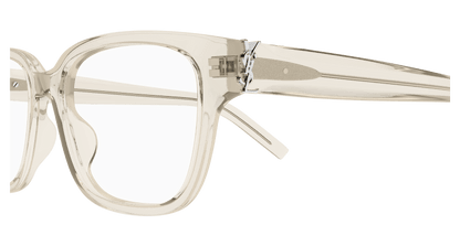 Beige Eyeglasses Saint Laurent 889652556543