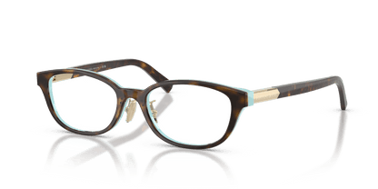 0TF2280D Havana On Tiffany Blue three quarter view image 1 barcode 8056262540848