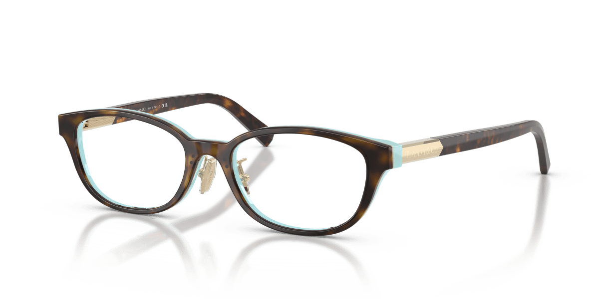 0TF2280D Havana On Tiffany Blue three quarter view image 1 barcode 8056262540848