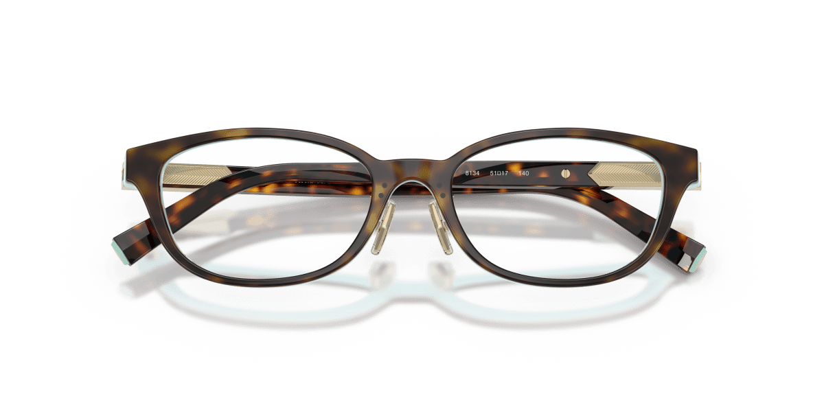 0TF2280D Havana On Tiffany Blue close front view image 5 barcode 8056262540848