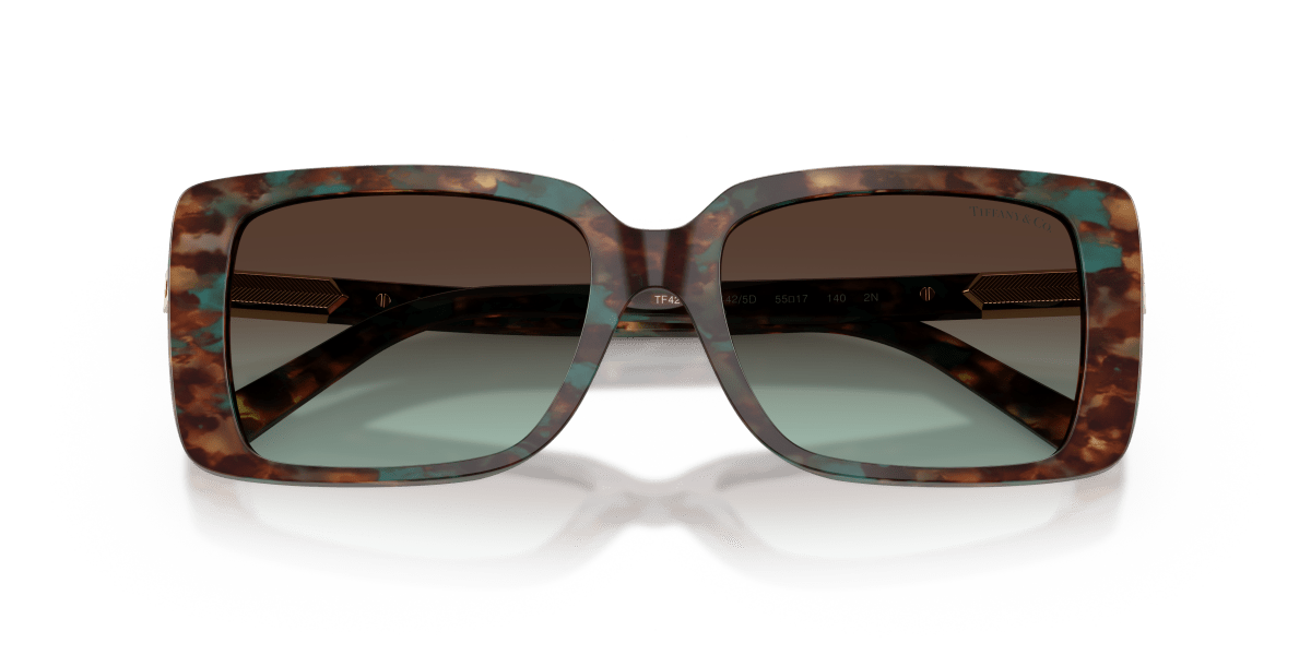 0TF4249 Brown Tiffany Havana close front view image 5 barcode 8056262559239