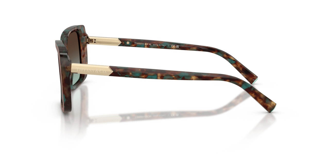 0TF4249 Brown Tiffany Havana side view image 2 barcode 8056262559239