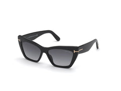 TOM FORD FT0871 WYATT - Tom Ford - Shiny Black / Gradient Smoke - Ardor Eyewear 889214244451