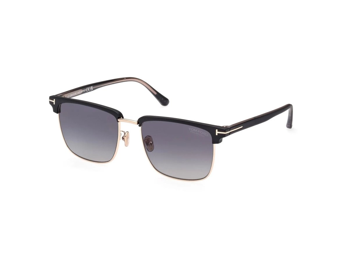 TOM FORD FT0997 - H HUDSON - 02 - Tom Ford - Matte black / smoke polarized - 55mm - Ardor Eyewear