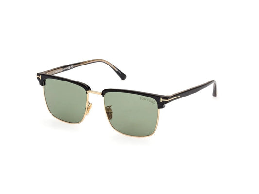 TOM FORD FT0997 - H HUDSON - 02 - Tom Ford - Shiny black / green - 55mm - Ardor Eyewear 889214384713