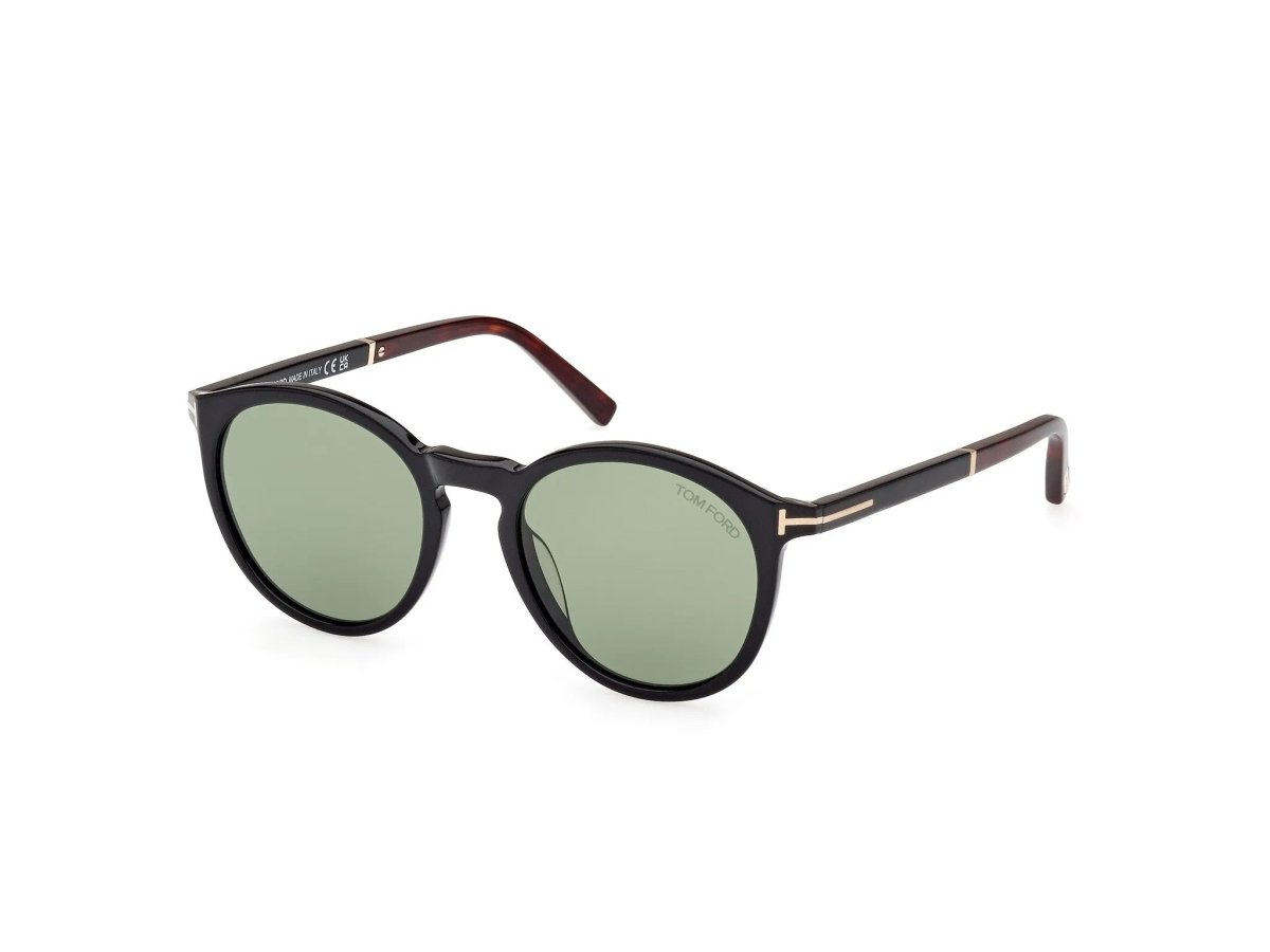 TOM FORD FT1021 ELTON - Tom Ford - Shiny black / green - 51mm - Ardor Eyewear