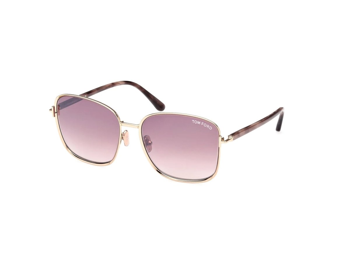 TOM FORD FT1029 FERN - Tom Ford - Shiny rose gold / gradient smoke - 57mm - Ardor Eyewear 889214403520