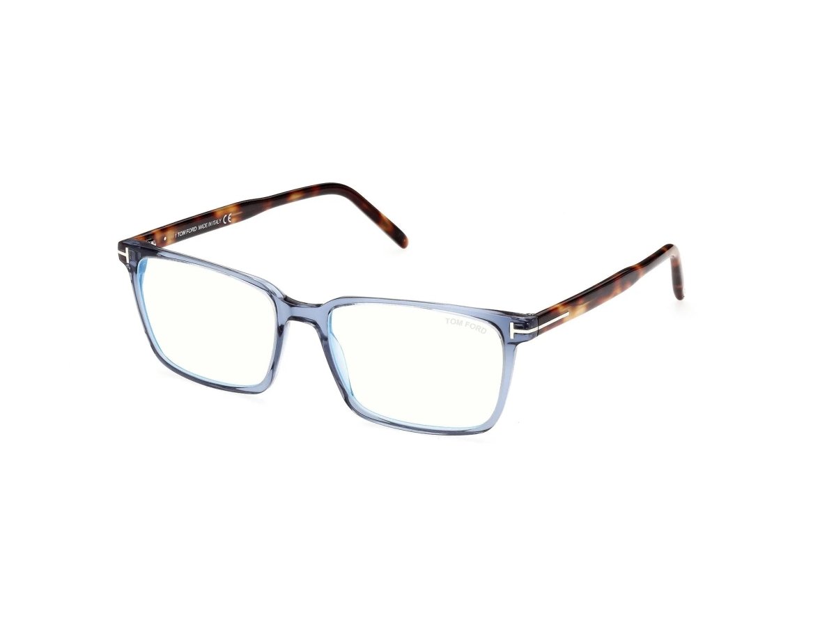 Tom Ford FT5802 - B - Tom Ford - Shiny Blue - 53mm - Ardor Eyewear