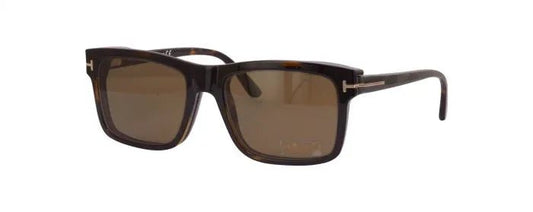 Tom Ford TF5682 - B With Clip - on Sunglass - Tom Ford - Dark Tortoise - 54mm - Ardor Eyewear 889214165039