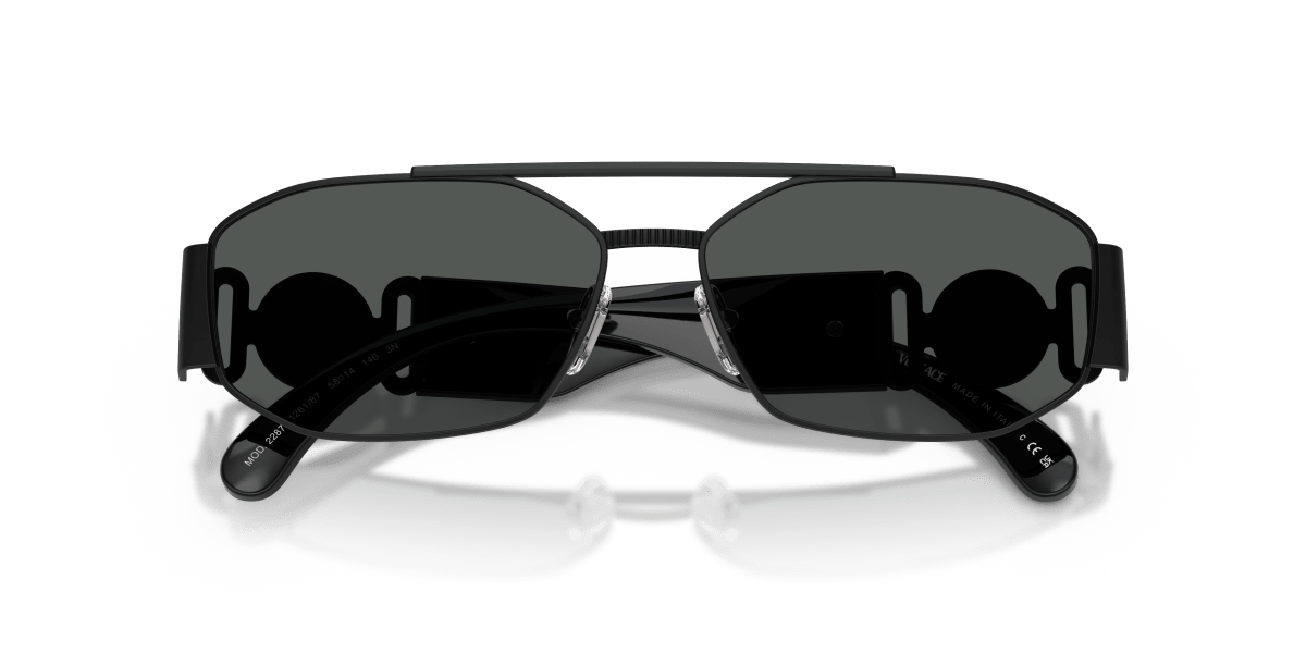 0VE2287 Matte Black close front view image 5 barcode 8056262577547