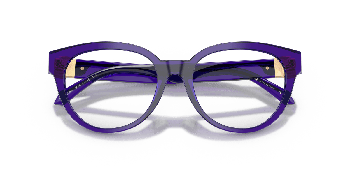 0VE3384 Transparent Dark Violet close front view image 5 barcode 8056262548691