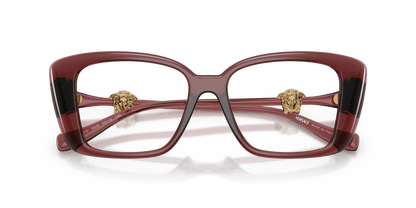 0VE3385U Transparent Red close front view image 5 barcode 8056262550588