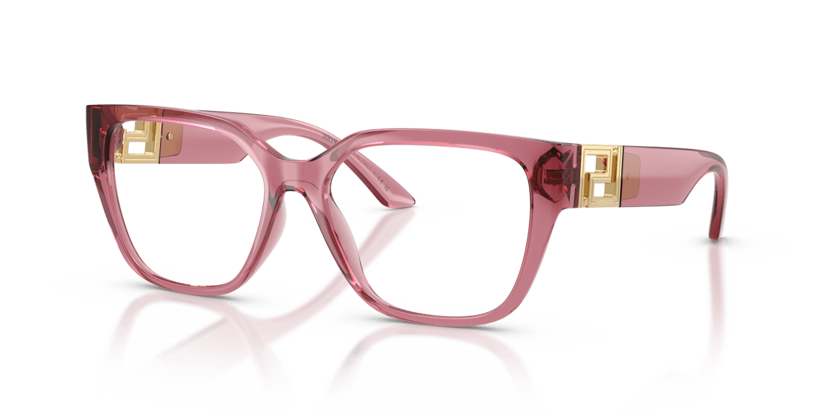 0VE3387U Transparent Pink three quarter view image 1 barcode 8056262813065