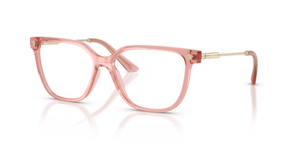 0VE3388U Peach Transparent three quarter view image 1 barcode 8056262760031
