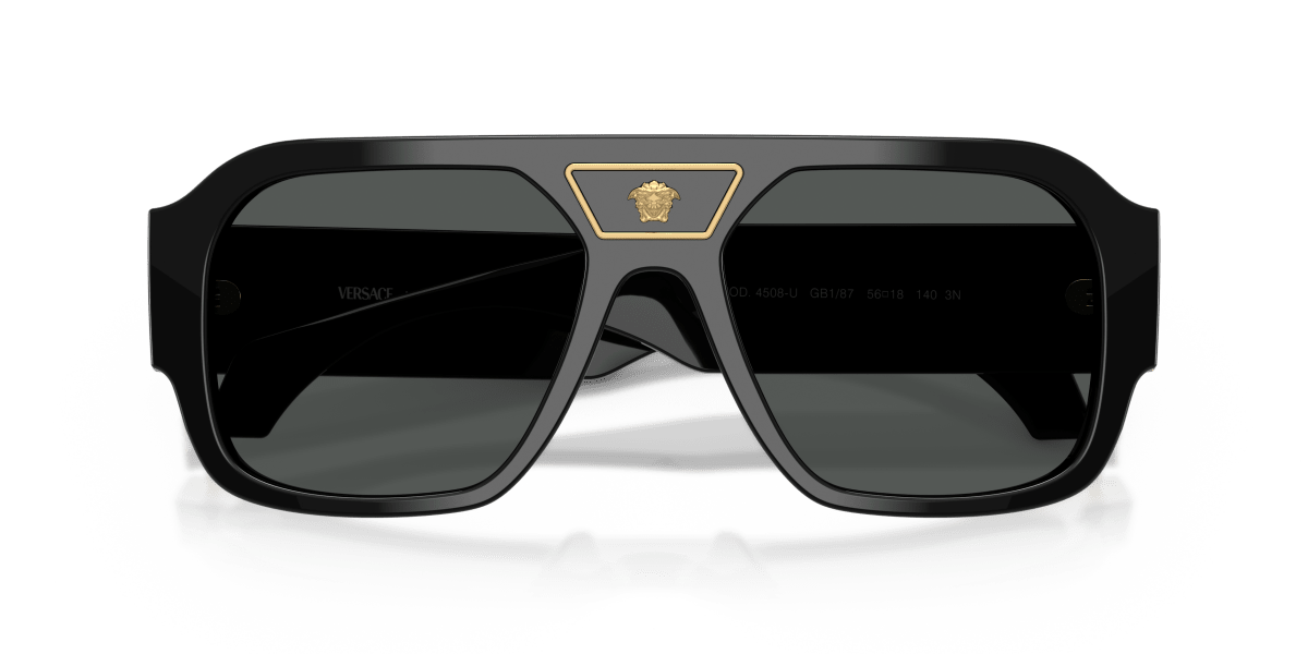 0VE4508U Black / Dark Grey (GB1/87) close front view image 5 barcode 8056262760659