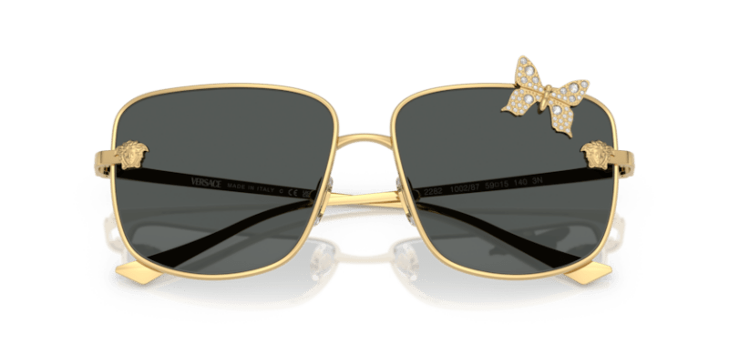 Versace VE2282 - Versace - Gold (100287) - Dark Grey - 59 - Ardor Eyewear 8056262427798