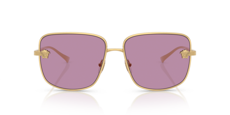 Versace VE2282 - Versace - Gold (1002AK) - Dark Violet Mirror Silver Int - 59 - Ardor Eyewear 8056262427828