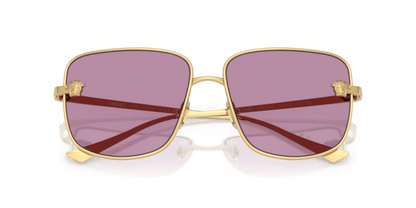 Versace VE2282 - Versace - Gold (1002AK) - Dark Violet Mirror Silver Int - 59 - Ardor Eyewear 8056262427828