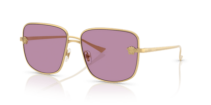 Versace VE2282 - Versace - Gold (1002AK) - Dark Violet Mirror Silver Int - 59 - Ardor Eyewear 8056262427828