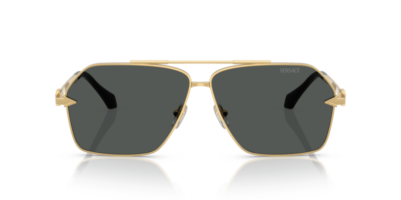 Versace VE2284 - Versace - Gold (100287) - Dark Grey - 63 - Ardor Eyewear 8056262422298