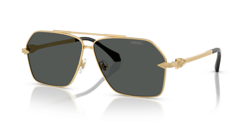 Versace VE2284 - Versace - Gold (100287) - Dark Grey - 63 - Ardor Eyewear 8056262422298