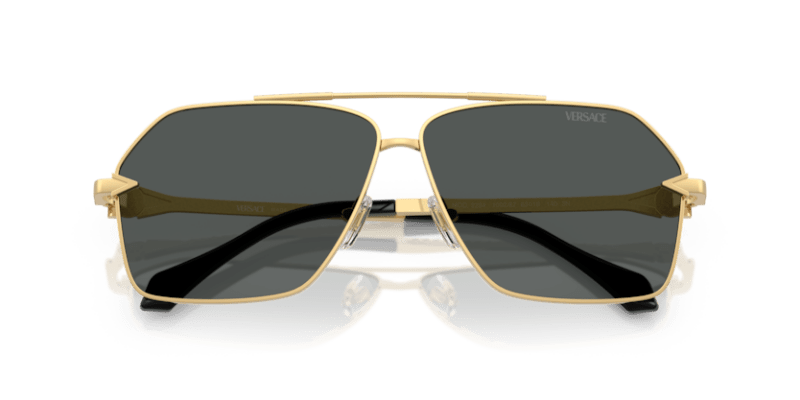 Versace VE2284 - Versace - Gold (100287) - Dark Grey - 63 - Ardor Eyewear 8056262422298