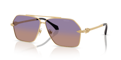 Versace VE2284 - Versace - Gold (1002EL) - Clear Fifty Gradient Orange Violet - 63 - Ardor Eyewear 8056262422328