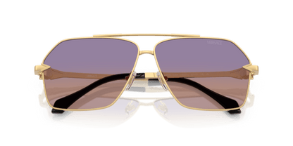 Versace VE2284 - Versace - Gold (1002EL) - Clear Fifty Gradient Orange Violet - 63 - Ardor Eyewear 8056262422328
