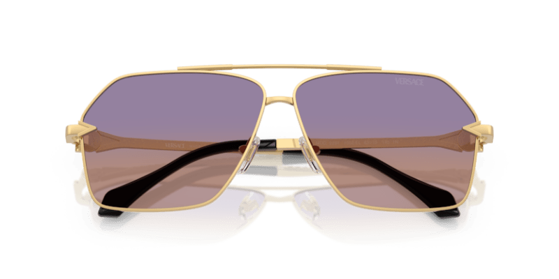 Versace VE2284 - Versace - Gold (1002EL) - Clear Fifty Gradient Orange Violet - 63 - Ardor Eyewear 8056262422328