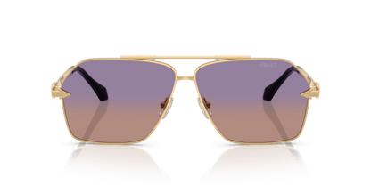 Versace VE2284 - Versace - Gold (1002EL) - Clear Fifty Gradient Orange Violet - 63 - Ardor Eyewear 8056262422328