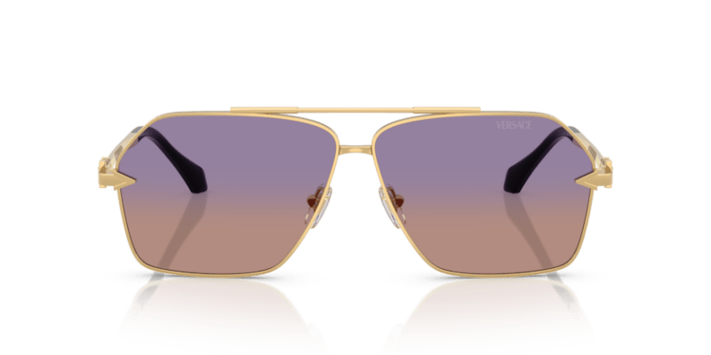 Versace VE2284 - Versace - Gold (1002EL) - Clear Fifty Gradient Orange Violet - 63 - Ardor Eyewear 8056262422328